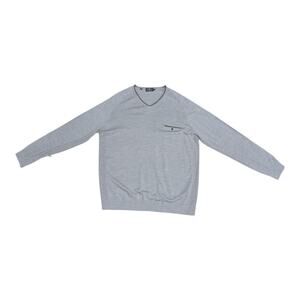 Rodd and Gunn Goose Bay Wool Sweater Merino Onyx Gray Mens 3XL V Neck Top Shirt